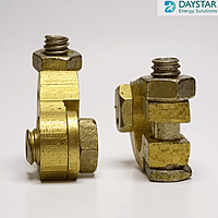Brass Battery Terminal Connectors – Top Post Clamp Set (Pair) -ve & +ve