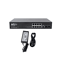NPORT N1-9208W L2 Managed Gigabit Switch | 8 RJ45 Ports + 2 SFP Ports | 10/100/1000Mbps High-Speed Network Switch