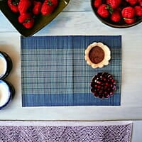 Madur Blue Base Table Mats