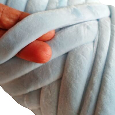 Jumbo Finger Knitting Yarn 15mm- 38 Lite Blue