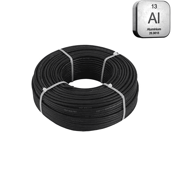Al 4mm² DC Cable (Black) Aluminum Alloy TUV Certified [Solar Grade]