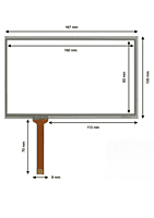 Touch Screen for Schneider HMIGXU3512