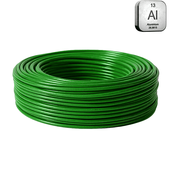 25 sq.mm Aluminium Green -Multistrand LA/Earthing Cables -25MtrRoll