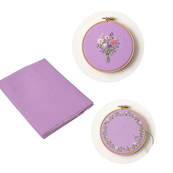 Zuchi Premium Casement Embroidery Fabric Lavender Zuchi Premium Casement Embroidery Fabric Lavender