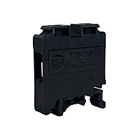 25 sqmm TERMINAL BLOCK POLYMIDE BLACK WITH END PLATE-FTS25P