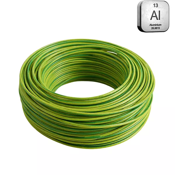 50 sq.mm Aluminium Earthing cables yellow/green - Multistrand LA/Earthing Cables