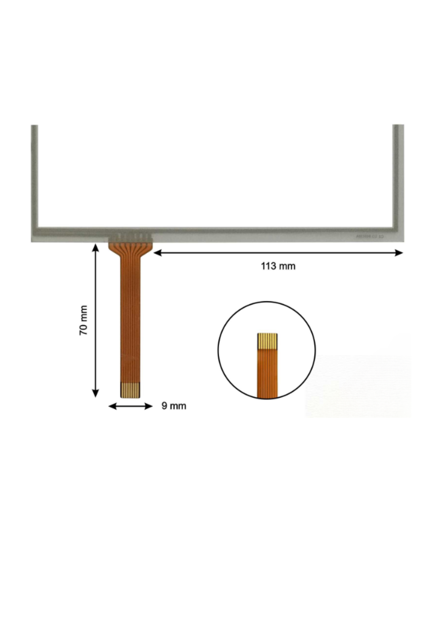 Touch Screen for Schneider HMIGXU3512