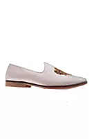 High Class Men's Black Embroidered Loafers