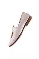 High Class Men's Black Embroidered Loafers