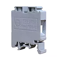 25 sqmm TERMINAL BLOCK POLYMIDE GREY WITH END PLATE-FTS25P