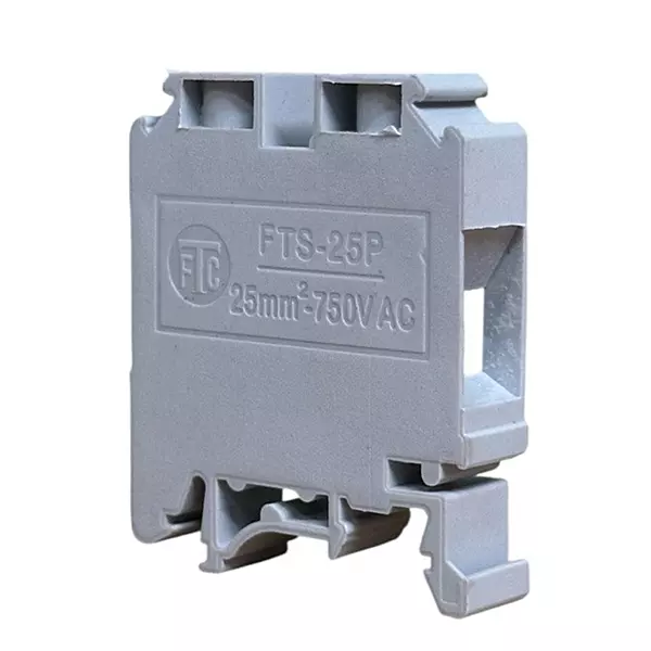 25 sqmm TERMINAL BLOCK POLYMIDE GREY WITH END PLATE-FTS25P