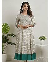 3 XL Cotton Umbrella Half White