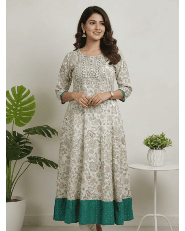 3 XL Cotton Umbrella Half White