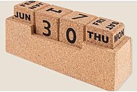 Cork Calendar 4 Cubes