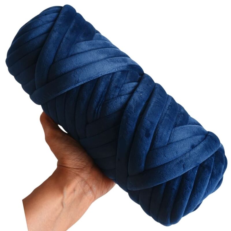 Jumbo Finger Knitting Yarn 15mm- 48 Navy Blue Jumbo Finger Knitting Yarn 15mm- 48 Navy Blue