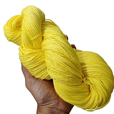 Cotton Yarn 4 Ply Corn Yellow Cotton Yarn 4 Ply Corn Yellow