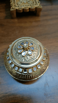 Brass Kundan Kumkum Bharani