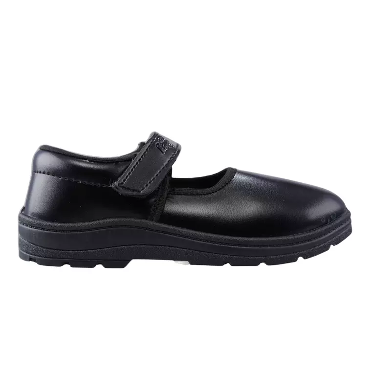 Lancer Girls' Black School Uniform Shoes