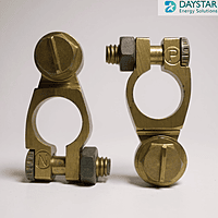Brass Battery Terminal Connectors – Top Post Clamp Set (Pair) -ve & +ve
