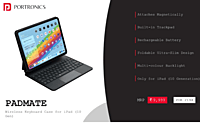Keyboard Portronics Case Ipad