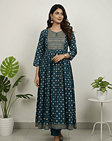 3 XL Cotton Umbrella Blue