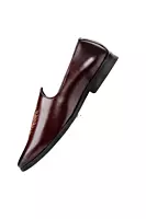 High Class Men's Black Embroidered Loafers