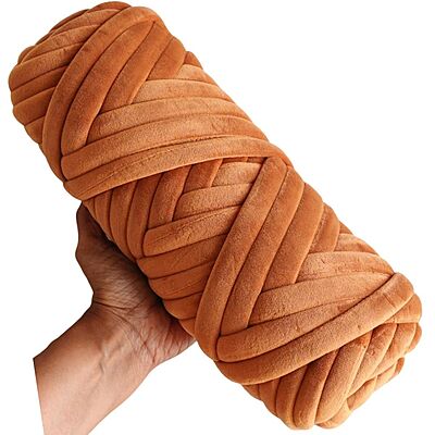 Jumbo Finger Knitting Yarn 15mm-19 Brown