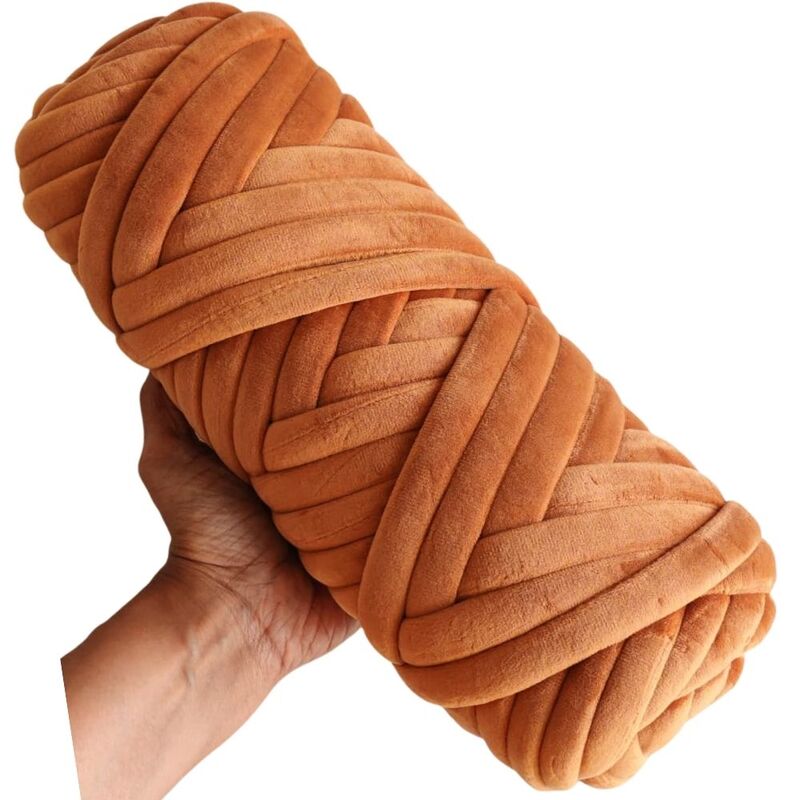 Jumbo Finger Knitting Yarn 15mm-19 Brown