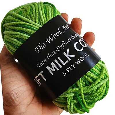 Soft Milk Cotton Multi 103 Variegated Green Soft Milk Cotton Multi 103 Variegated Green