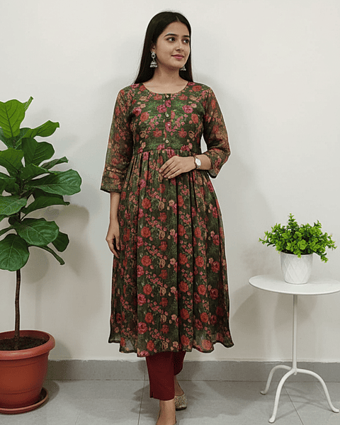 4 XL Tissue Silk Umbrella Green