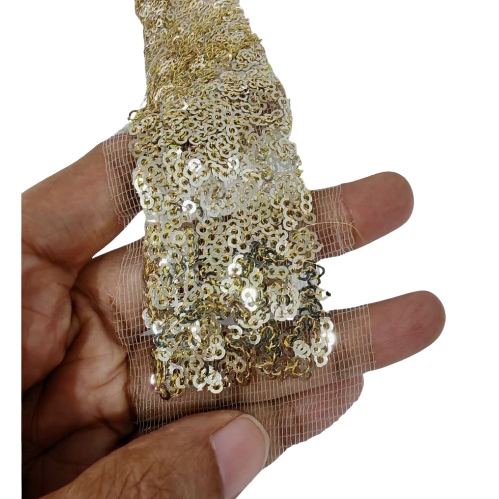 Fancy Color Lace 121- Gold and Black clearance