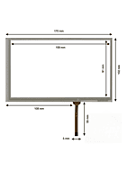 Touch Screen for Mitsubishi GT2507-