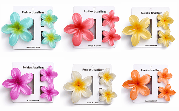Flower Clip Card (6 cards-18 Clips)
