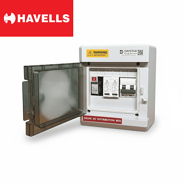 Havells DCDB Premium IP66 Waterproof – 16A MCB,600V SPD & Fuse Holders (Up to 3kW)