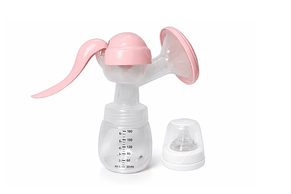 Manual Breast Pump – 3 Suction Modes, Soft Cushion, Easy Pumping (Blush Pink)