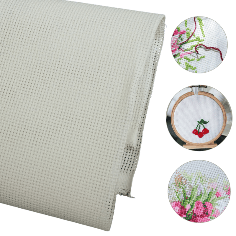 Zuchi Aida Fabric Off White 14C Zuchi Aida Fabric Off White 14C