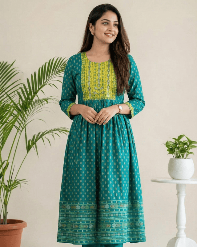 4 XL Cotton Umbrella Yellow Green