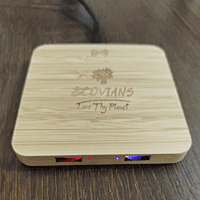 Eco-Friendly Bamboo Wireless Charger – Fast Charging Pad for All Qi-Enabled Devices | Sustainable Wooden Charging Solution
