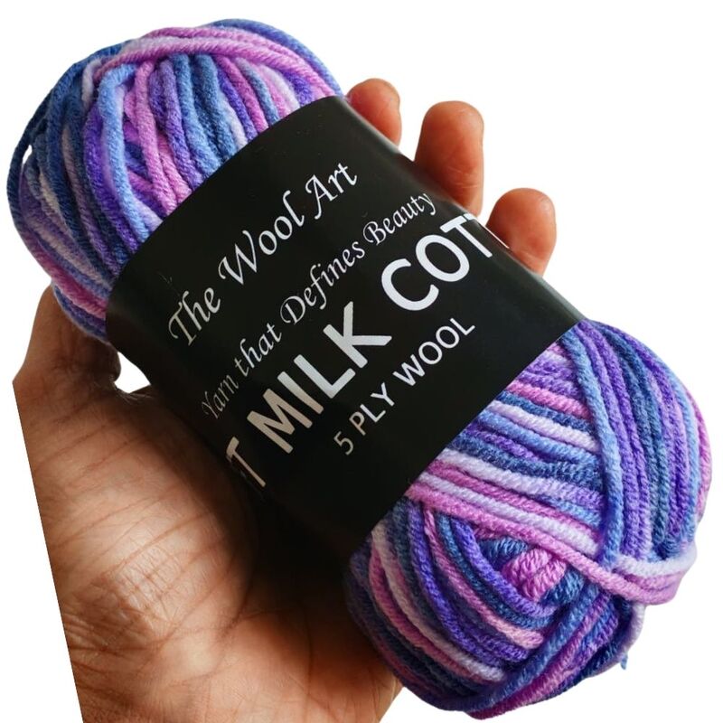 Soft Milk Cotton Multi 141 Lavender Sky