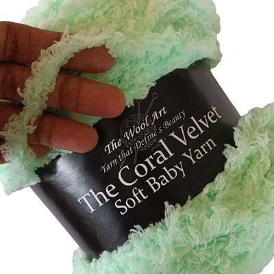 Coral Velvet Soft Baby Yarn 119 Lite Green