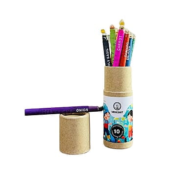 Colouring Mini Seed Pencils | Set of 9 | EcoFriendly Colouring Mini Seed Pencils | Set of 9 | EcoFriendly