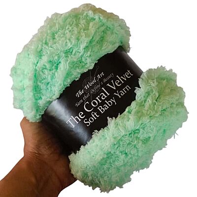 Coral Velvet Soft Baby Yarn 119 Lite Green