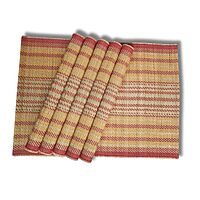 Madur Black Honey Comb Table Mats