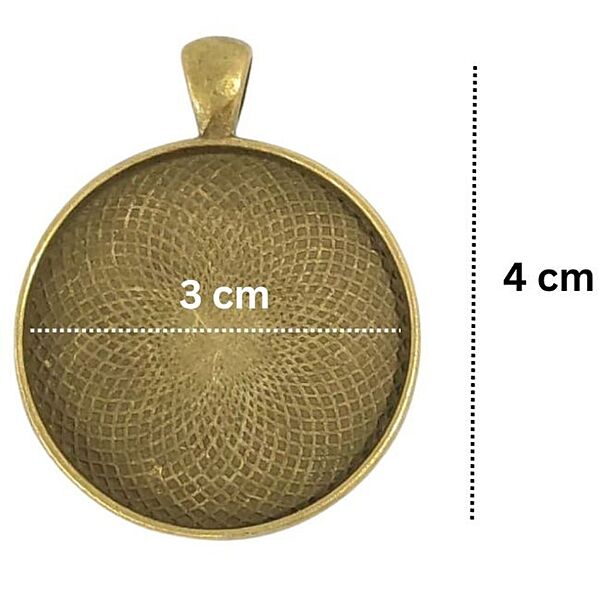 Pendant Antique Bronze Modal 123 Pendant Antique Bronze Modal 123