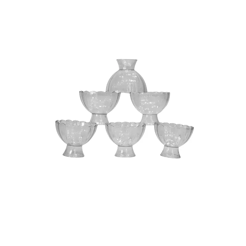 6 Pcs Ice Cream Bowl Dessert Set