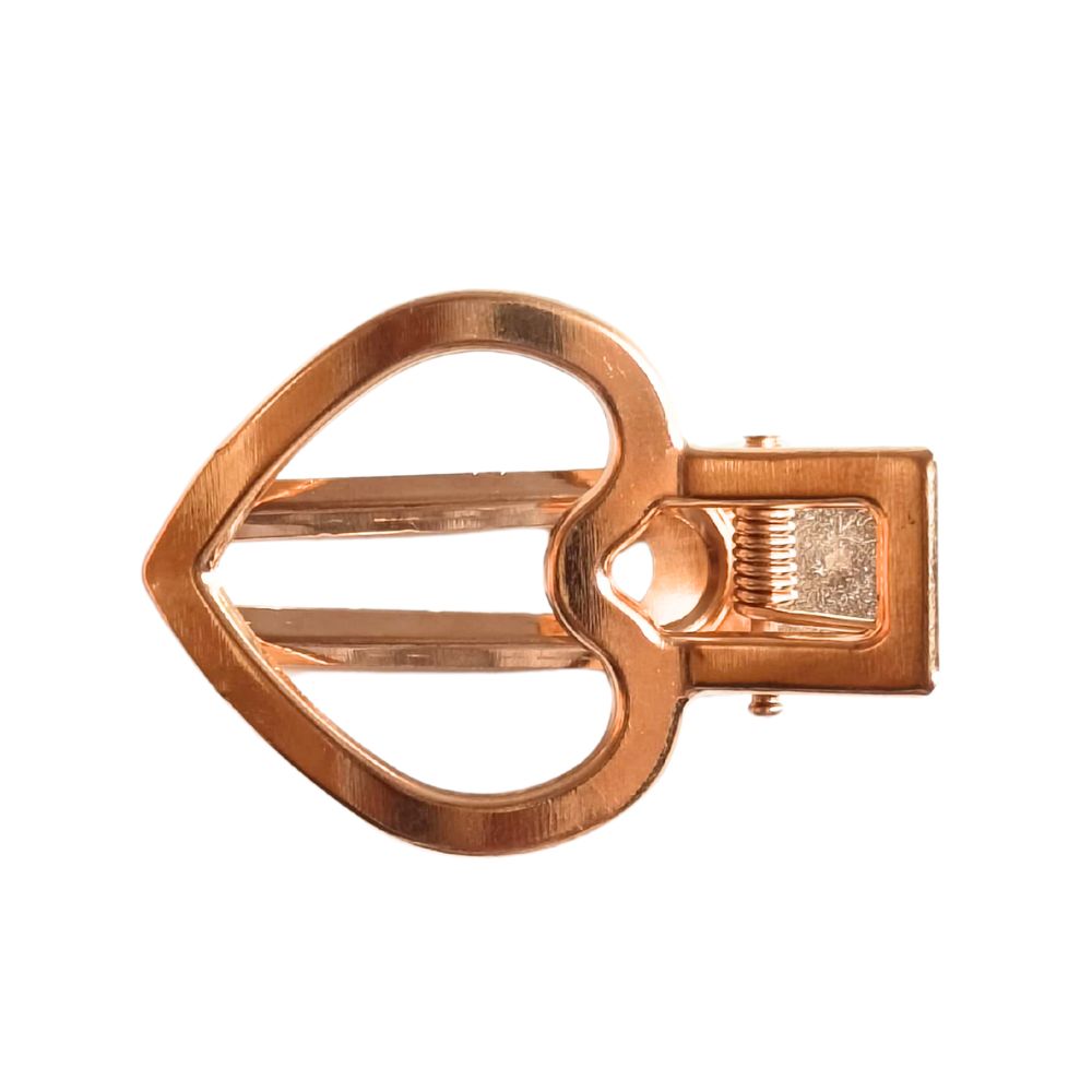 Hair Alligator Blank Clip -Heart