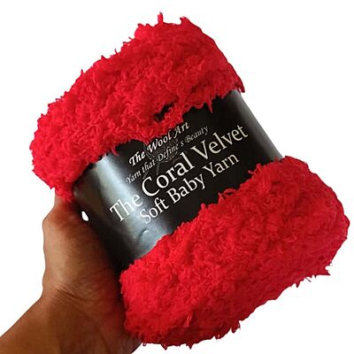 Coral Velvet Soft Baby Yarn 116 Red