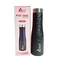"AIRAN Stainless Steel PYRAMID BOTTLE" with a capacity of 1000 ML.