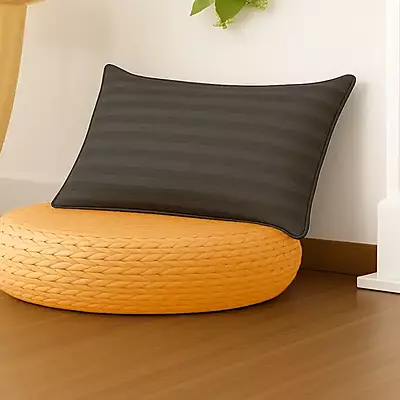 Cuscino In Misto Lino E Cotone Bianco Con Treccia, 60x60cm INAC - Foto 12