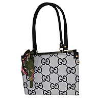 Monogram Elegance Tote with Floral Scarf